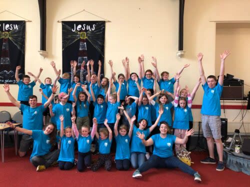 Children taking part in OYES! activities.